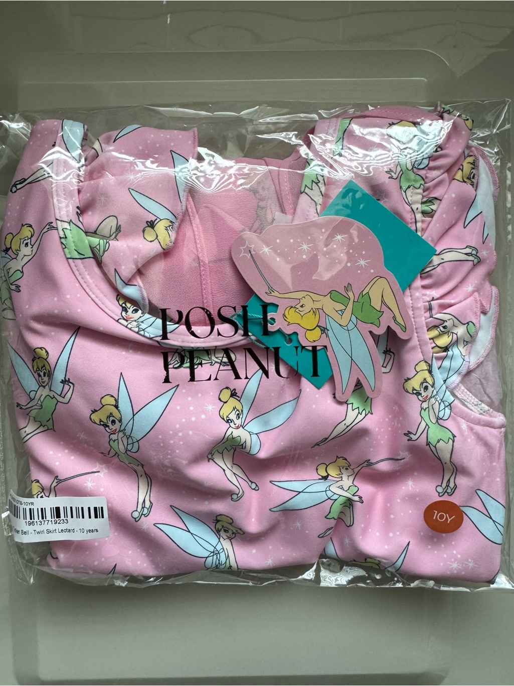 Posh Peanut Tinker Bell Flutter Twirl Skirt Leotard Size 10y